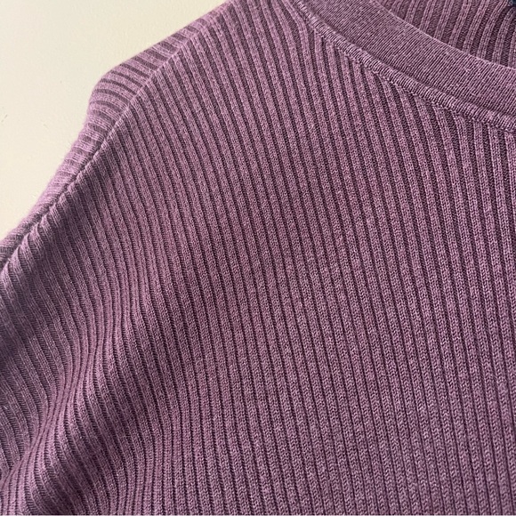 Barracuda MENS silk and cotton v neck plum sweater size XL - Picture 6 of 7